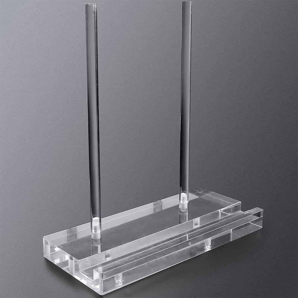 Clear Acrylic Display Stand with Stable Base for Photos Artwork Books and Decorative Items on Desktop or Tabletop