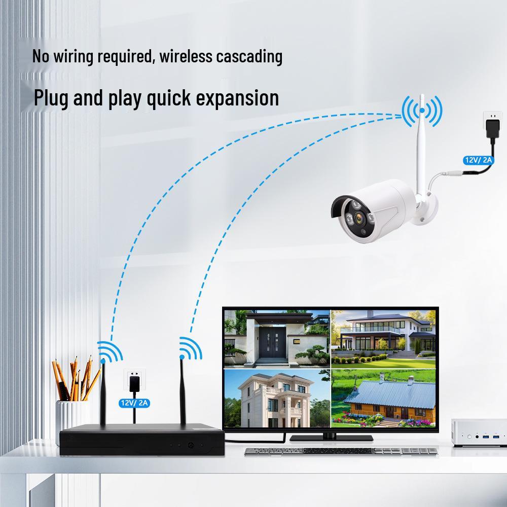5MP Wireless NVR Kit: 4/8-Channel Surveillance System with Mobile Remote View