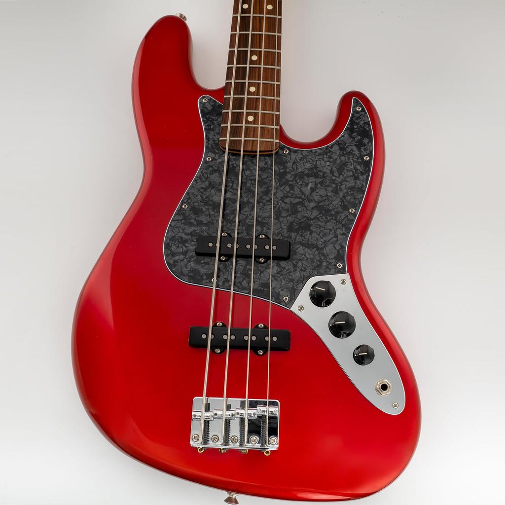 Musiclily 10-Hole JB Jazz Bass Pickguard for Fender USA/Mexico Standard Jazz Bass, 4-Piece Black Pearl Pickguard