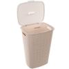 Laundry Basket, Underwear, Bathroom Container, 56L, Large, Lid, CURVER Softex