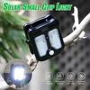 8PCS Clip on Solar Lights LED Outdoor Motion Sensor Garden Light With 4 Lighting Modes Waterproof For Camping Fence Garage Lamp