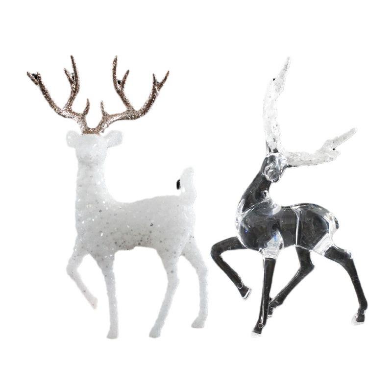 Glitter Reindeer Cake Toppers for Christmas & Birthday Decoration