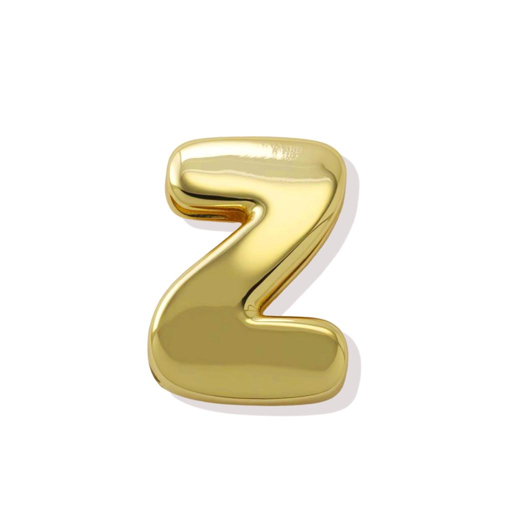1pcs for Necklace Copper Gold Plated Crystal Alphabet Jewelry Making Component Gold Color Polish 26 Letters Pendant