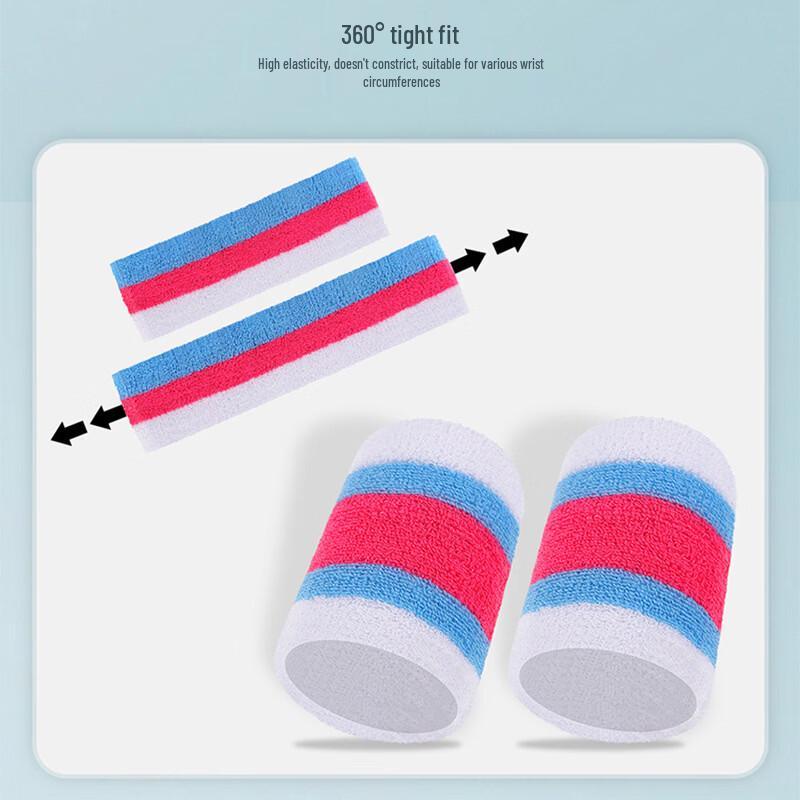 TULX Sports Headband & Wristband Set