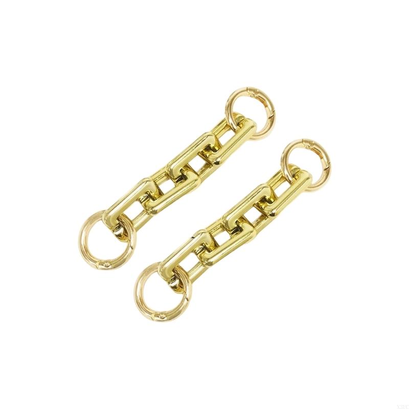 

2Pcs 11.6cm Long PVC Purse Extender Chain Replacement Clip On Bag Extendion Strap Handbag Accessories For Shoulder Bags X3UC золотой