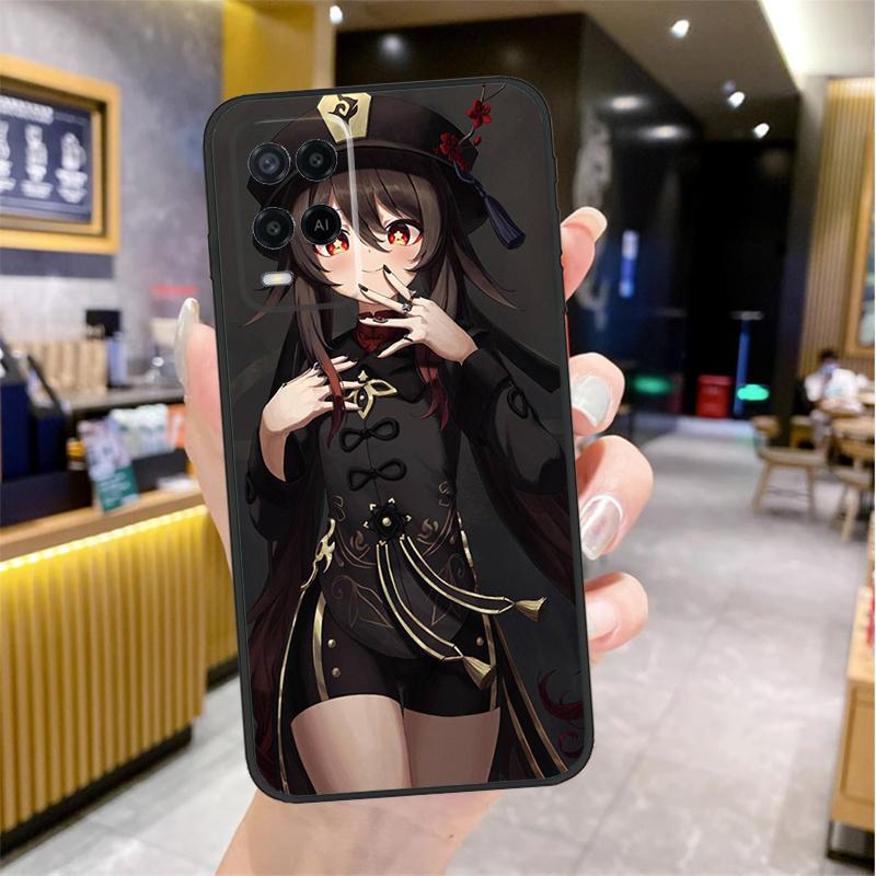 Genshin Impact Hutao Case For Oppo A98 A18 A38 A58 A78 A60 A80 A40 A96 A76 A16 A94 A74 A54 A15 A17 A57 A77 A5 Pro