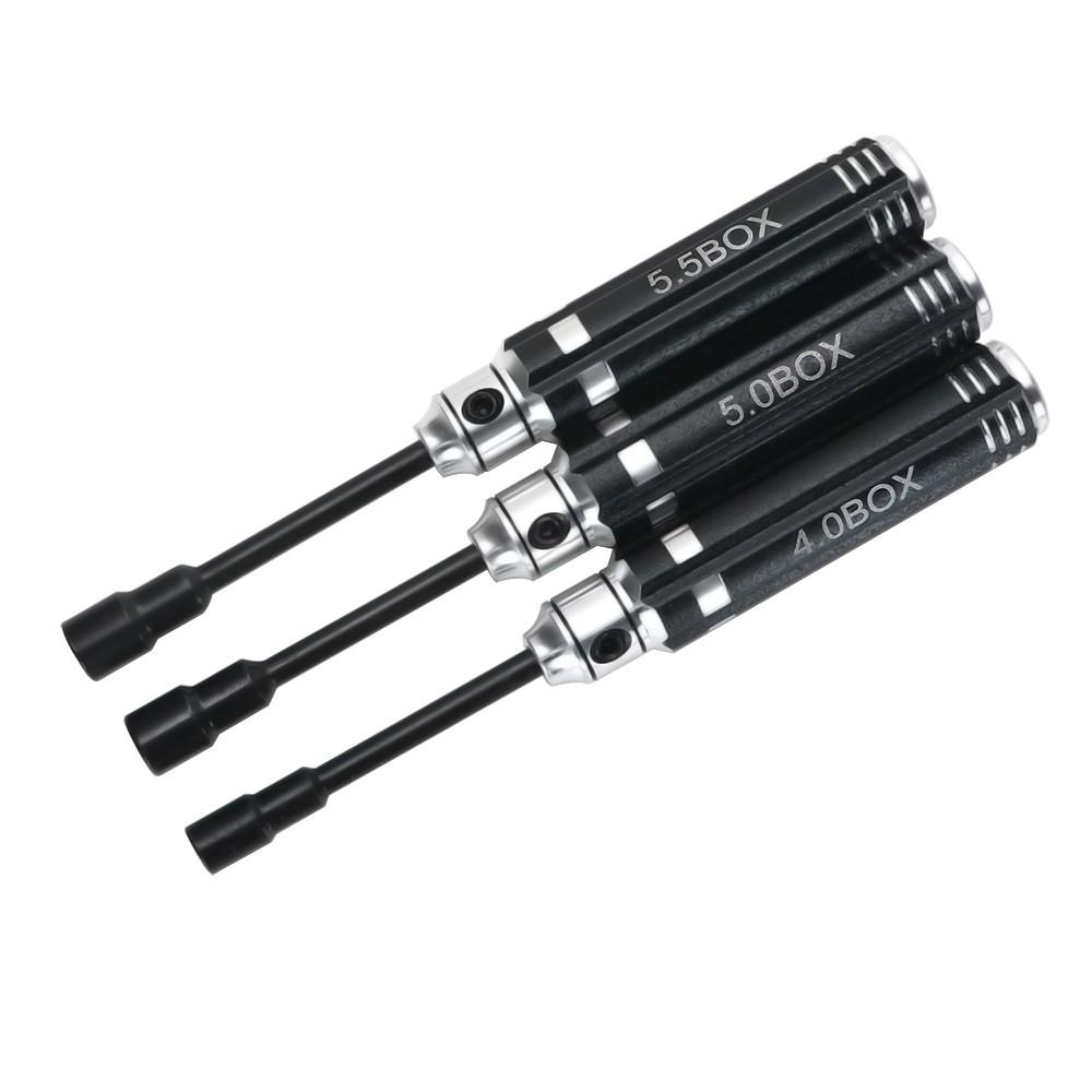 For Trax Trx4m Axial Scx24 Fms Fcx24 1/18 1/24 Rc Mini Crawler Car  7pcs Short Handle Nut Driver Hex Screwdriver Tools Kit