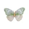 High-Quality Fabric Butterfly Brooch with Pearls & Rhinestones - Women's Elegant Jewelry Pin