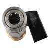 01    M22-14 High Pressure Washer Ball Valve Hose Switch Nozzle 1/4Inch Quick Connector For -Power Washer Hose Switch On/off