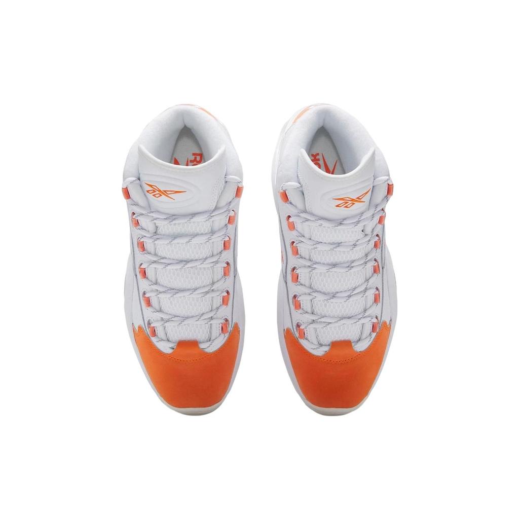 Reebok Question Mid Orange Toe 2023 Men Sneakers White HR1049