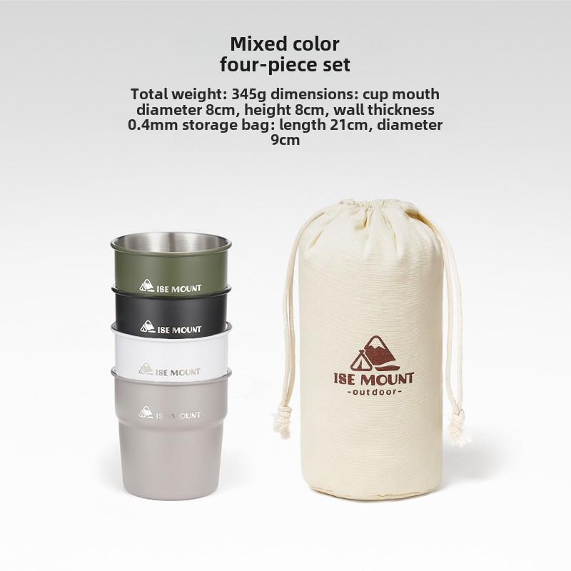 Mehrzweckbecher aus Edelstahl für den Außenbereich zum Campen, für Bier, Kaffee, Wasser und Getränke