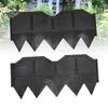 40 szt. Obrzeże ogrodowe Krawężnik Łatwy w instalacji Krawężnik krajobrazowy Czarny plastikowy płotek ogrodowy na zewnątrz