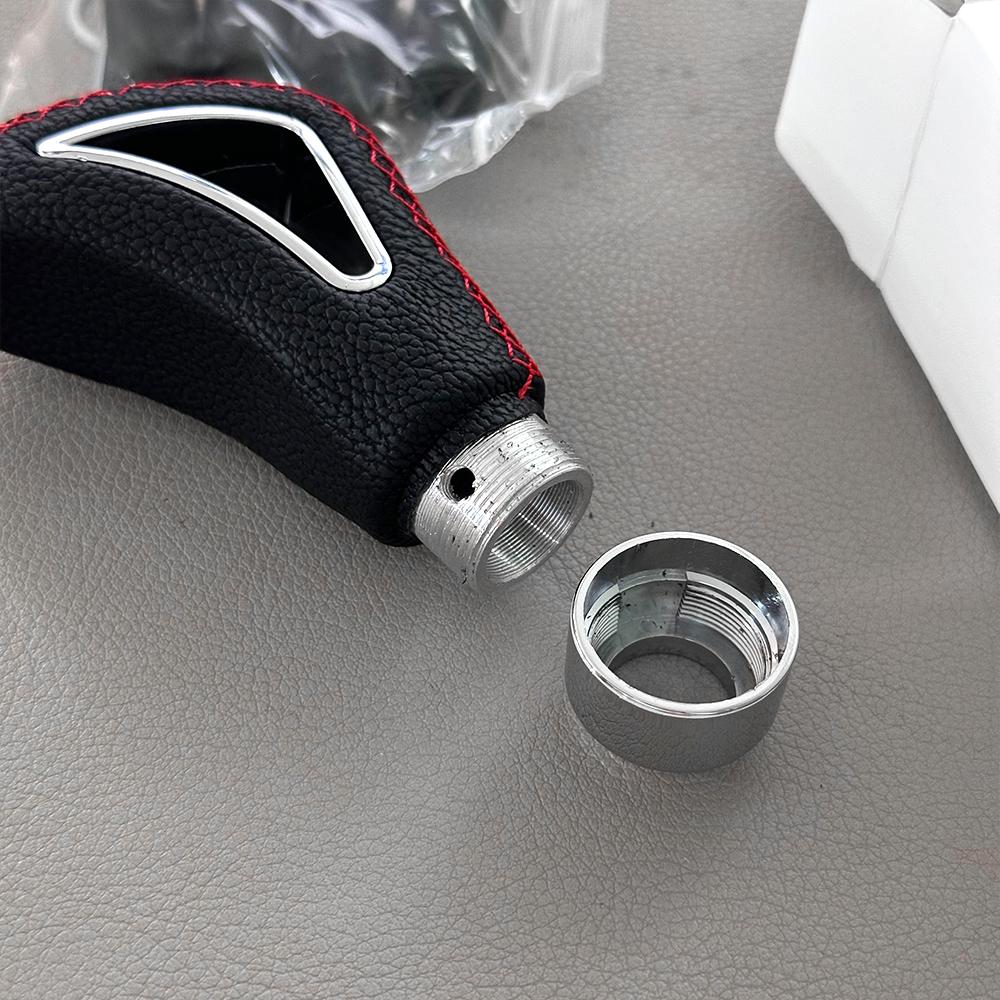 NO  Speed PU Leather Gear Shift Knob Car Gear Stick Head Shift Replacement Knob Modified Shift Head and Adapter