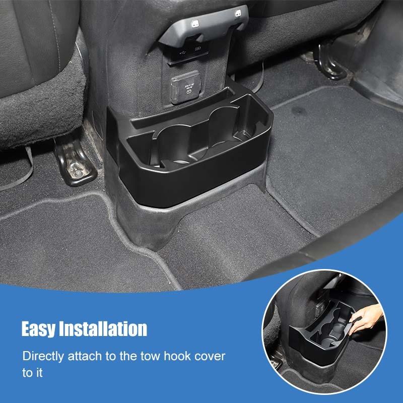 Rear Seat  Water Cup Holder Storage Box Organiser Container For Jeep Wrangler JL ,For JT Gladiator 2018 Up Car Interior Acessories