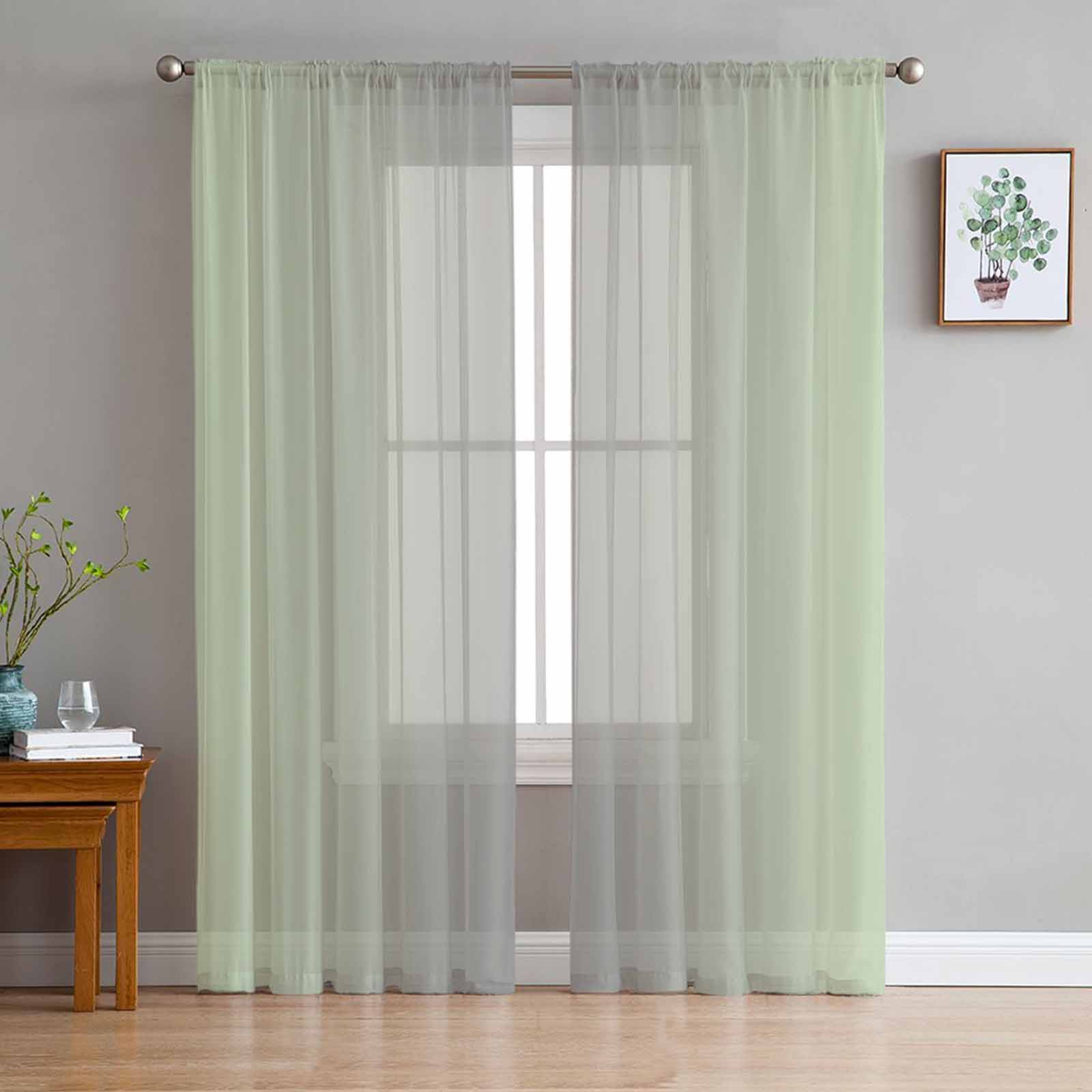 

Розовые и белые градиентные минималистские тюлевые шторы для гостиной, спальни, детской комнаты, прозрачные шторы 135W x 114H(cm)x2