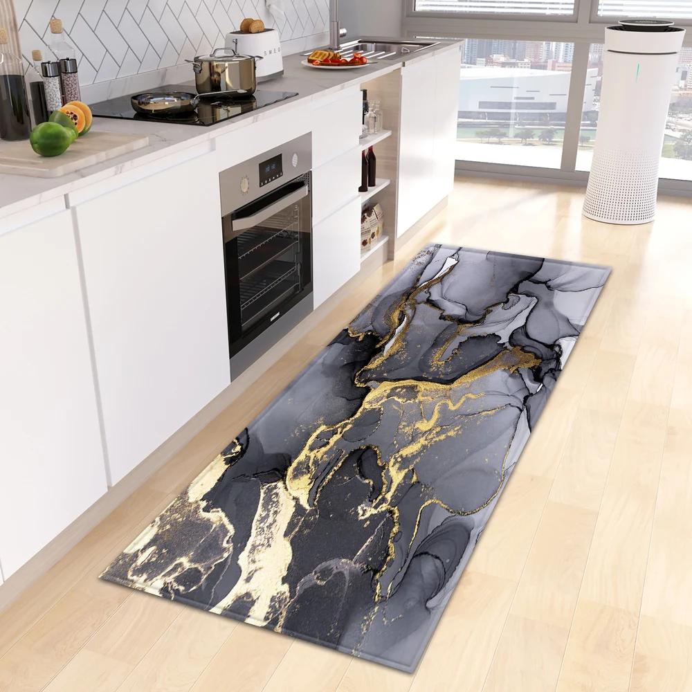Entrance Doormat Kitchen Carpet Bedroom Floor Balcony Decoration Long Rug Custom Made Home Bath Door Hallway Anti-Slip Foot Mat