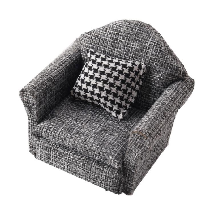 Dollhouses Plush Miniature Sofa Furniture For Toyhouses Jewelry Box Design Safe Childrens Play