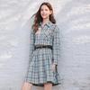 Betu Women's Vintage Plaid Cotton Shirtdress