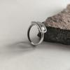 Серебряное кольцо с фианитами, вес изделия 2,56 гр (2208891)