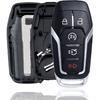 MechanMagic Smart Key Fob Shell Case Cover Replacement Fit for Ford F150 Explorer Mustang Edge Fusion Lincoln MKX MKC MKZ Keyless Entry Remote 5