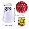 Cake Decorating Tools Flower Icing Piping Nozzle Cream Cupcake Baking Accessories 3pcs Icing Rose Pastry Nozzles