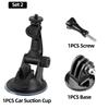Car Suction Cup Holder 1/4 Car Mount for GoPro Hero 13 12 11 10 9 Insta360 SJCAM SJ4000 AKASO DJI Osmo Action Camera Accessories