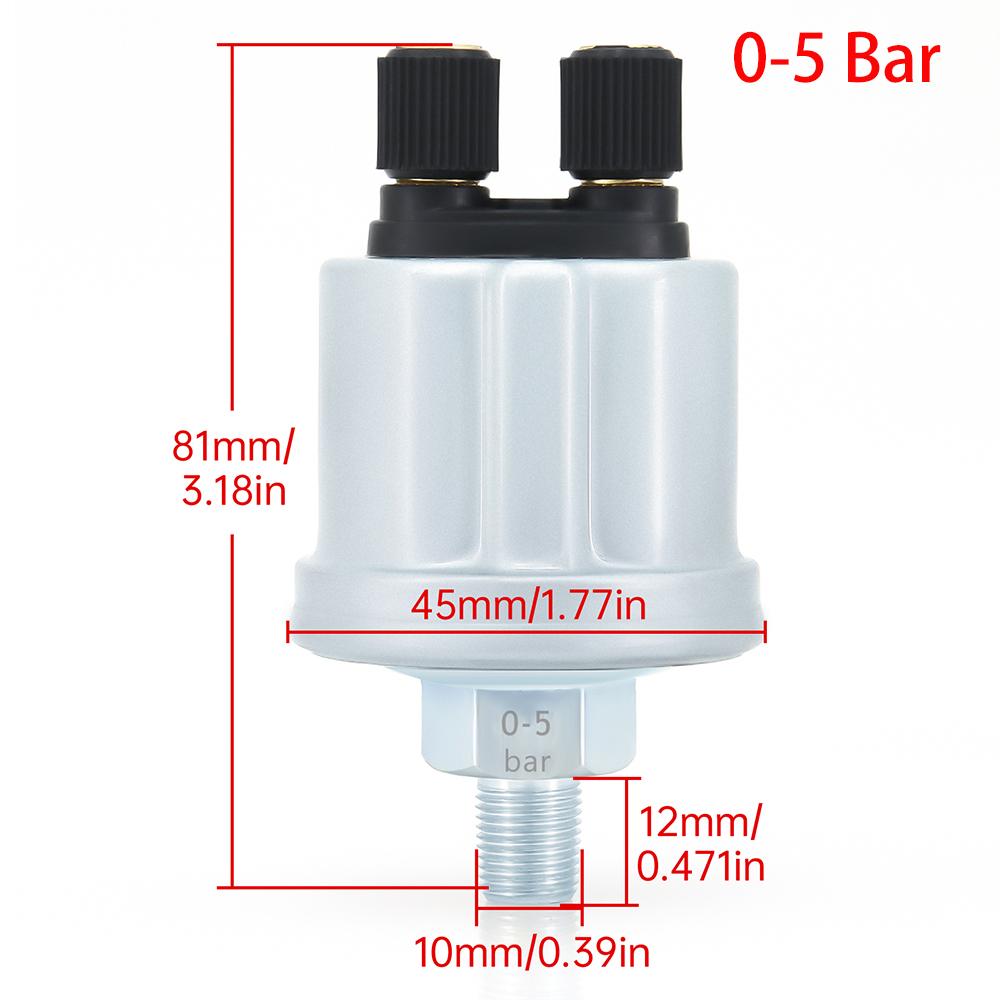 0~10 Bar Oil Pressure Sensor 0~5 Bar 1/8 NPT Oil Press Sensor For Car Boat Oil Pressure Gauge Car Auto Engine Oil Press Sensor