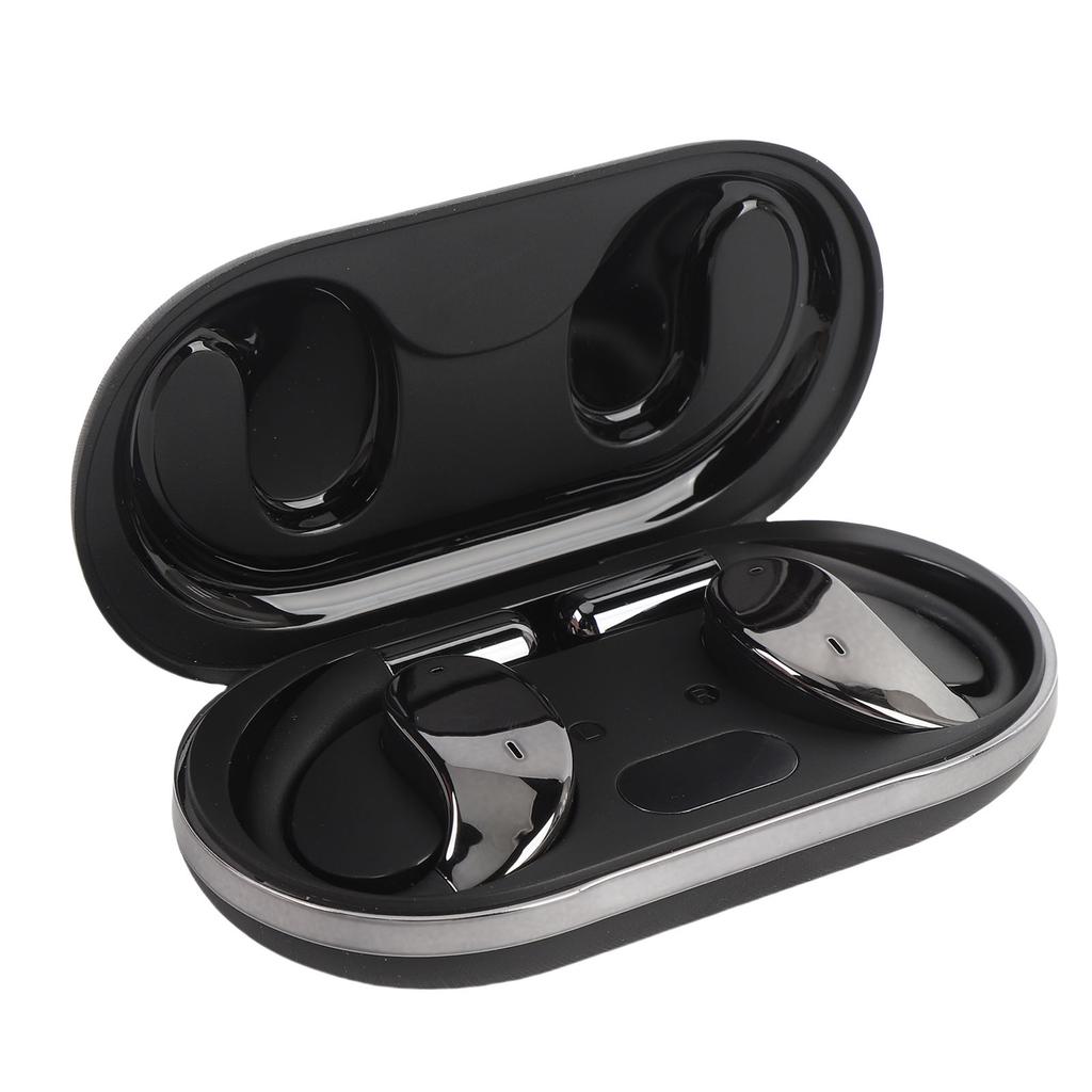 Al Translation Earphone Bluetooth V5.4 Ear Hook Language Translator Earbuds Long Battery Life Black