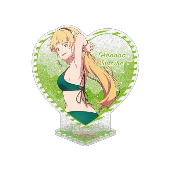 KADOKAWA Love Live! Superstar!! Heart-shaped Glitter Acrylic Stand Sumire Heanna H146mmxW120mm Swimsuit Costume