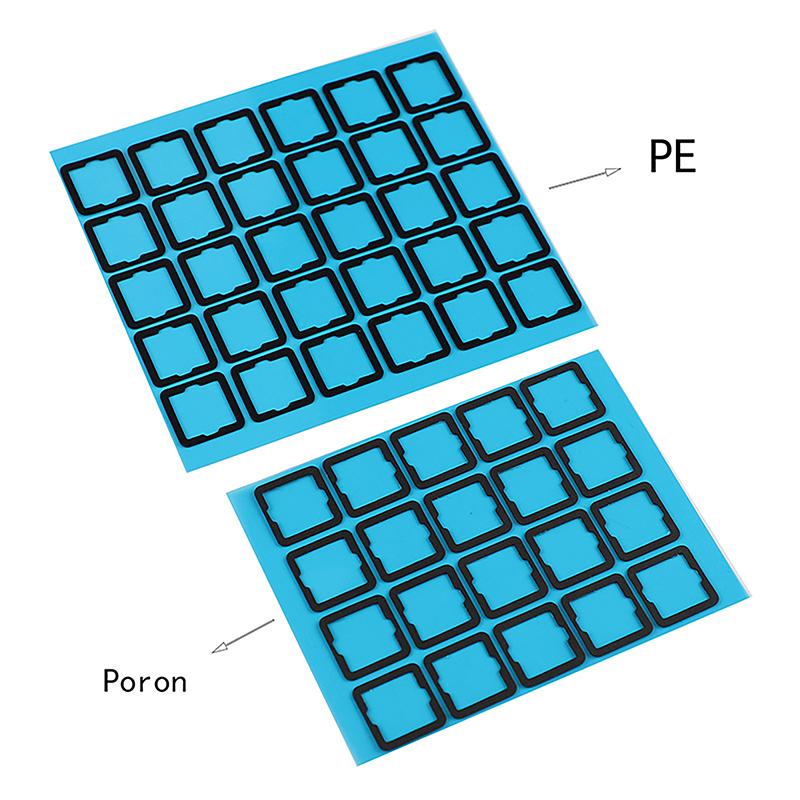 120Pcs Poron Ixpe Eva Pad For  Swappable Mechanical Keyboard Switch Reduce Noise Mute Foam Pads