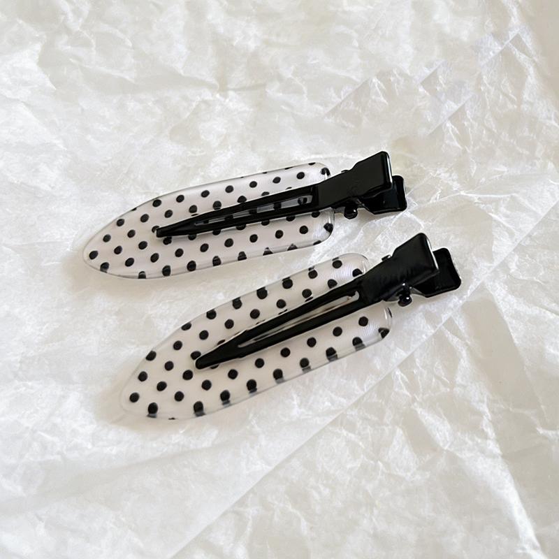 4Pcs Minimalist Secure Hold Suitable for Daily Wear Party Outfits Hair Styling Accessories Polka Dot Acrylic Hair Clips