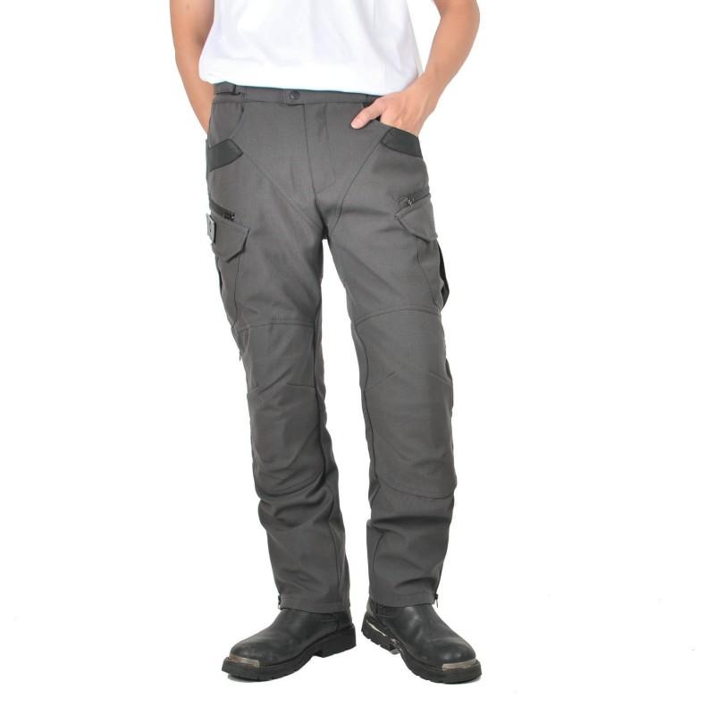 Mens Motorcycle Riding Pants 600D Oxford Fabric Abrasion-Resistant Tactical Biker Trousers With Silicone Pads