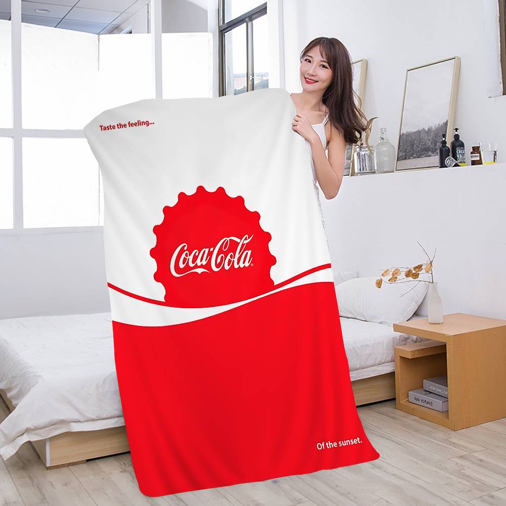 C-COCA Logo C-COLAS Anime Strand Schwimmtuch Weiches Saugfähiges Waschlappen Kindergeschenke Für Kinder Reisen Camping Fitnessstudio