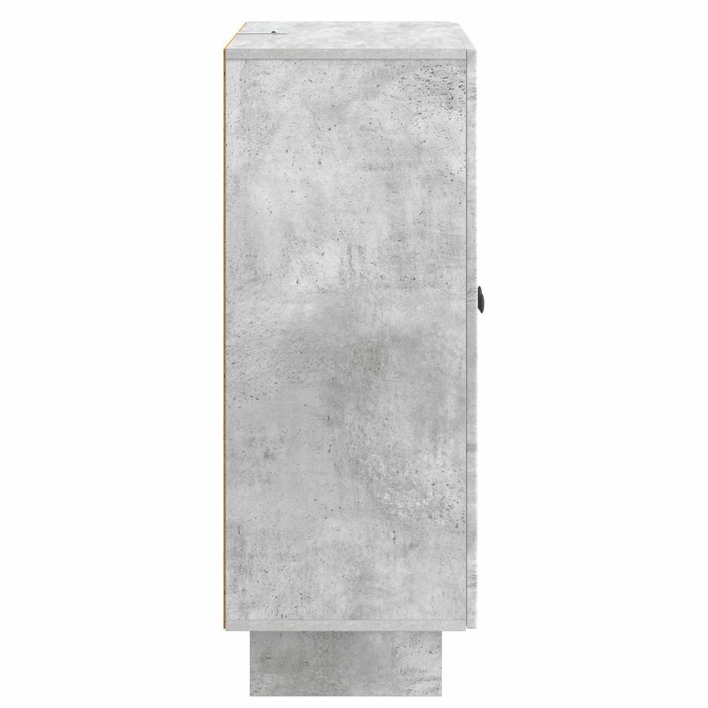 Sideboard Concrete Grey 66 x 34.5 x 90 cm Engineered Wood