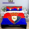 CA Osasuna2 Pattern Bedding Quilt Set  Home Decoration  Gift (1 * Duvet Cover + 2 * Pillowcase  Without Core)