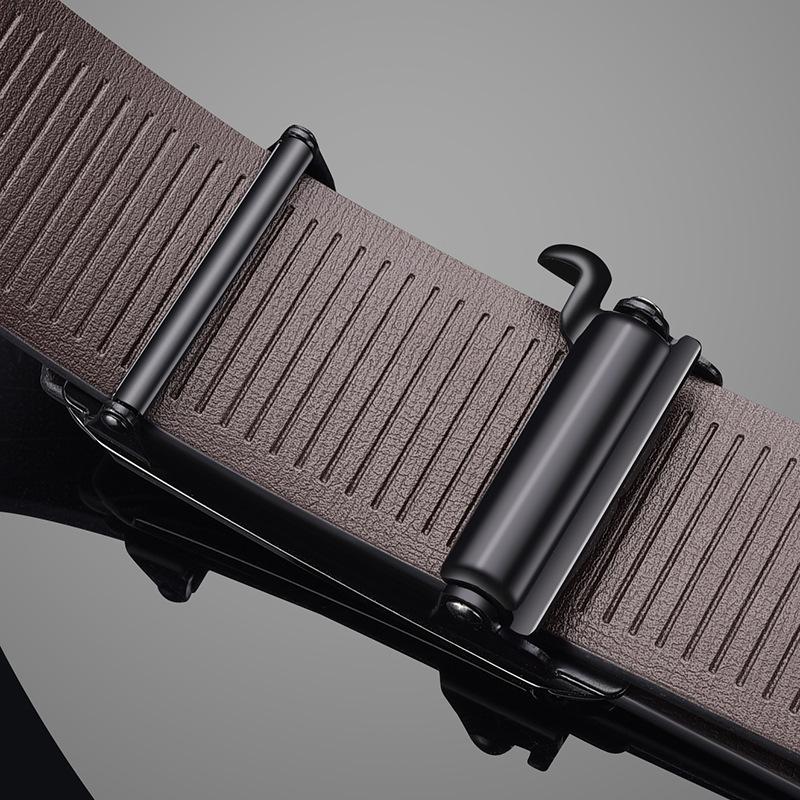 Twelve Zodiac Belts for Men Genuine Leather Toothless Automatic Buckles Inside Belt Lengthening Business Trend