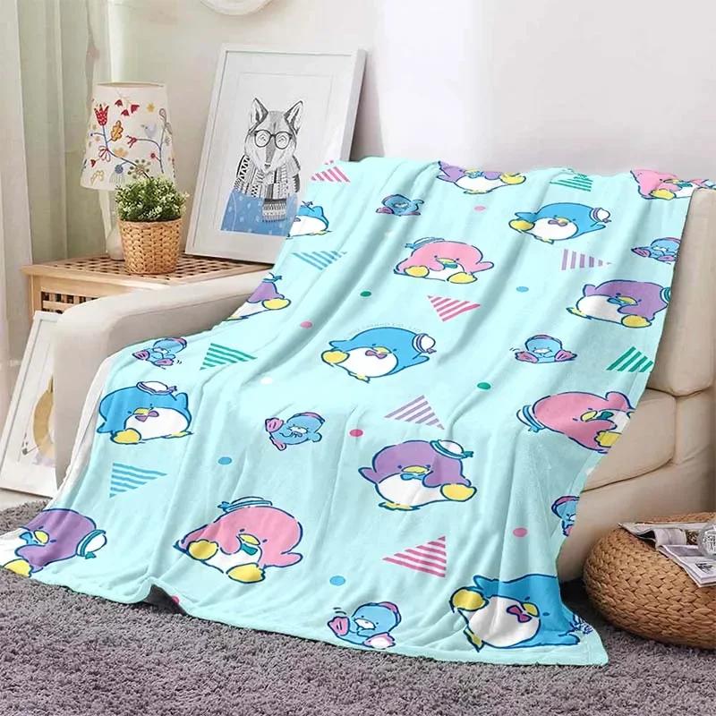 6 Sizes Tuxedo Sam Blanket Japanese Style Soft Flannel Throw Fluffy Bed Comfortable Home Four Season Warm Blanket Baby Gift