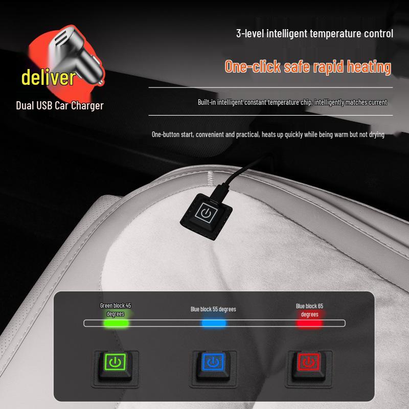 Flannel Seat Cushions for Citroen Cars: Versailles, C5X, C5 Aircross, C4, LC6 - Heated & Warm