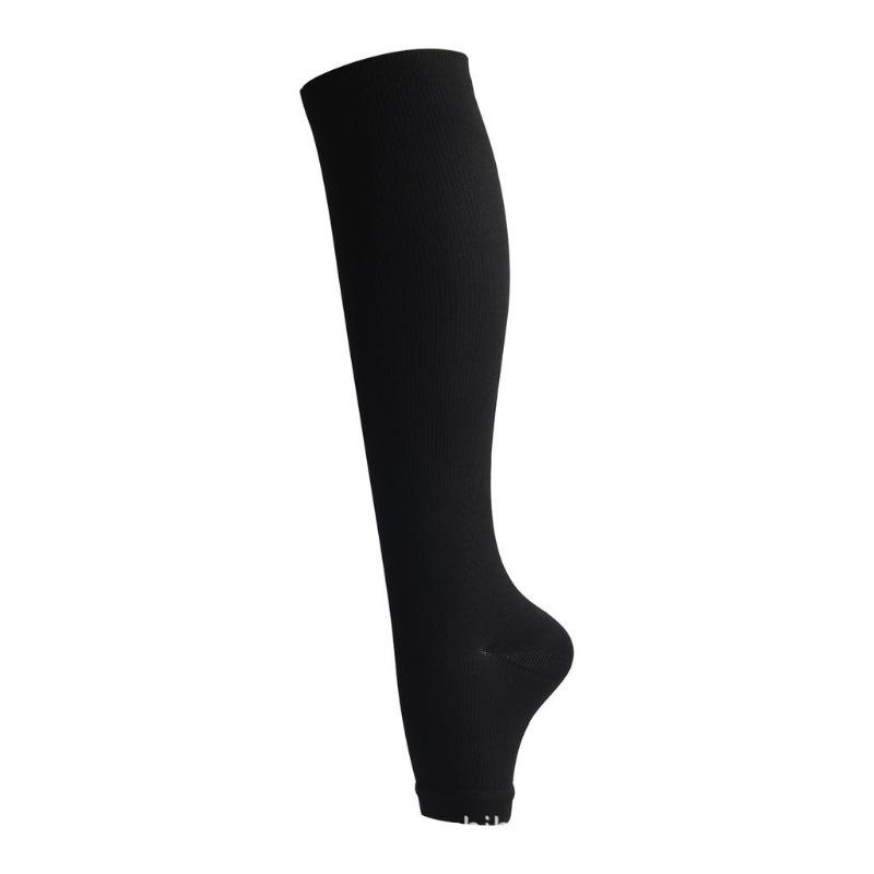 Unisex Toeless Compression Socks, Side Zip Up Knee High Socks, Prevention Socks