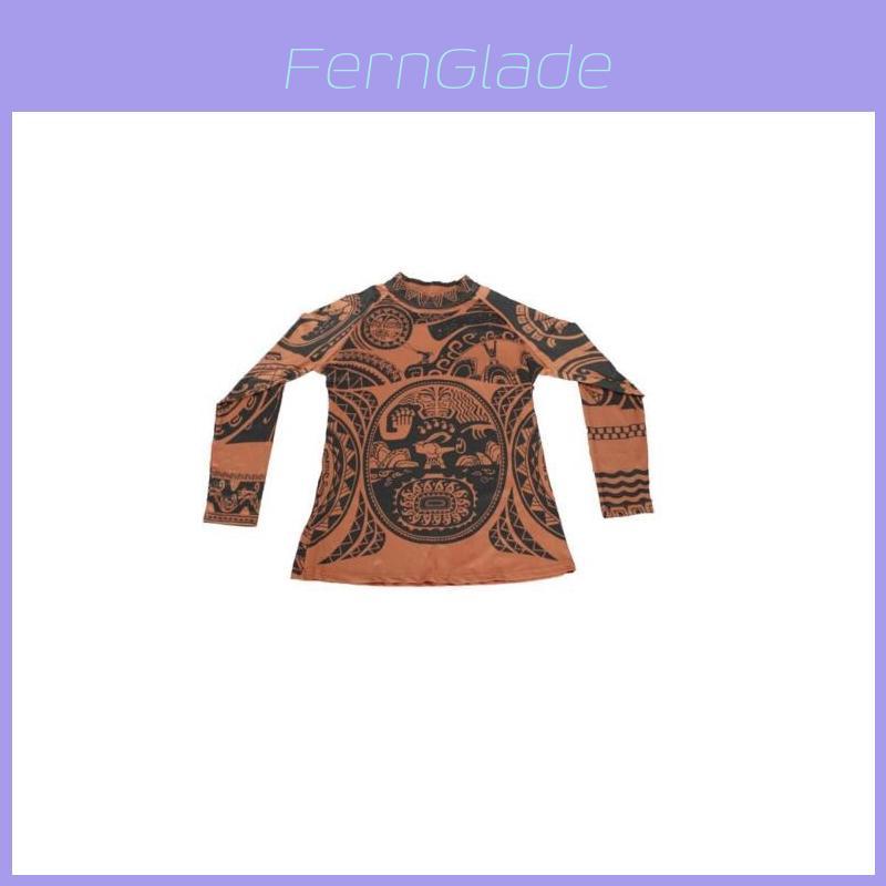 Fun And Stylish Halloween Adult Mens Moana Maui Tattoo T Shirt Pants Cosplay Costume