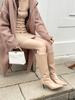 European and American temperament versatile celebrity style patent leather pointed high-heeled boots
