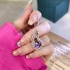 Women's S925 Sterling Silver Gourd Necklace Natural Crystal Topaz Garnet Clavicle Chain Jewelry Gift