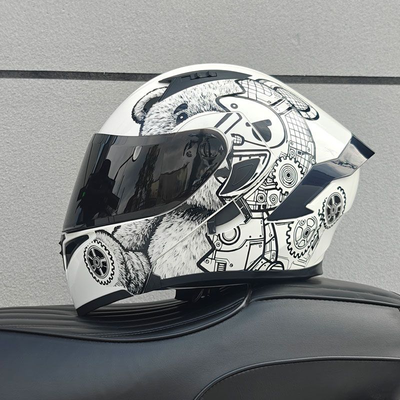Motorcycle Helmets Double Visors Modular Flip Up Helmet DOT Approved Full Face Casque Moto Racing Motocross Helmet DOT