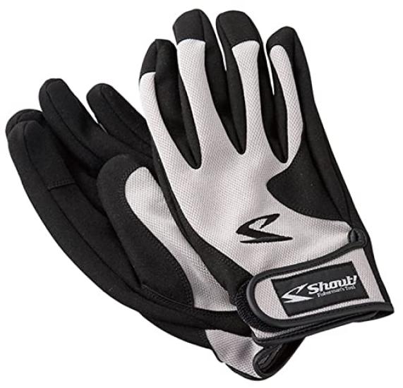 Short Mesh Gloves 726SG Gray L Shout!