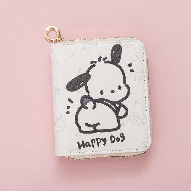 New Cute Pacha Dog Change Bag, Small Cartoon Bag, Student Short Zipper Wallet, Card Bag.