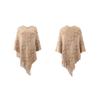 Women Loose V Neck Knitwear Sweater Bat Sleeve Cardigan Autumn Winter Cross Border Print Cloak
