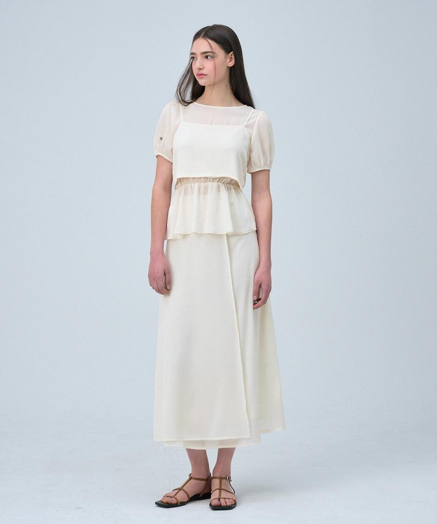 MICANE Daria Chiffon Long Skirt