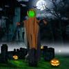 Halloween PumpkinGhost Decoration Swings, Glows And Makes SoundGhost Decoration Is Terrifying And Thrilling With Green Light