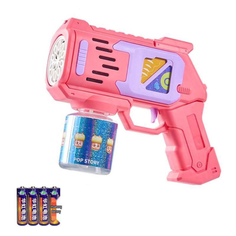 Leak-Proof Automatic Bubble Gun Toy: Light-Up for Kids - Ideal Christmas or Birthday Gift