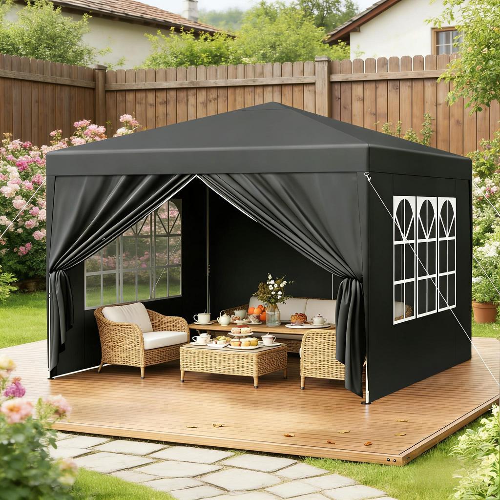 Sturdy Garden Gazebo, Garden Gazebo, Outdoor Roof Protection, for Patio, Wedding, Catering & Events (only with Gazebo)